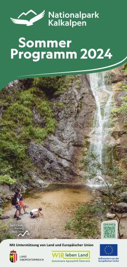 Folder with the guided ranger tours of Kalkalpen National Park in 2024.